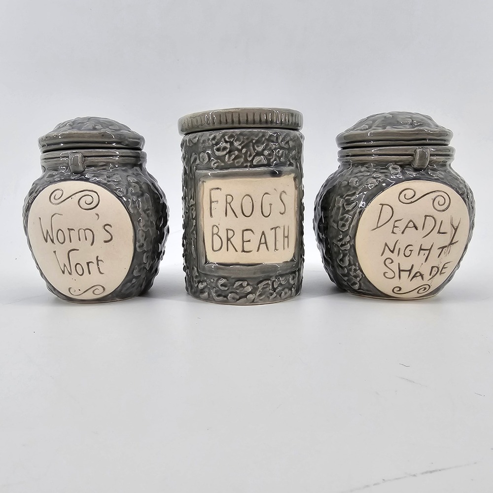 Disney Nightmare Before Christmas Jar Set Grey Sally Potions